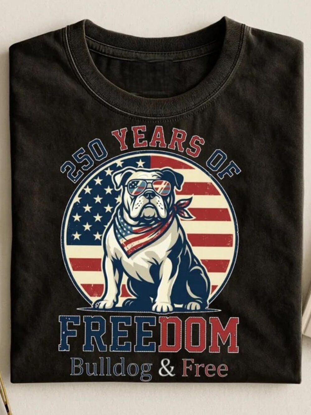250th Independence Day Shirt, National Day Gift Shirt, Bulldog Tee